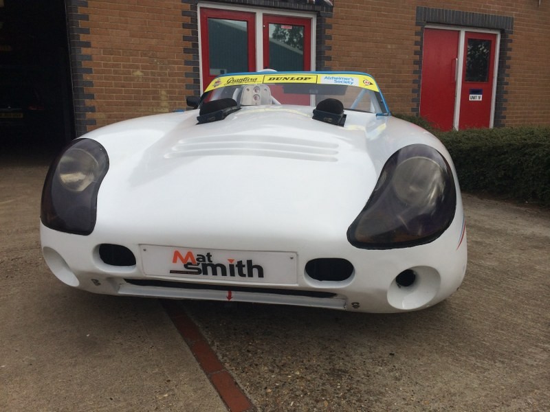 Martin Crass's white Tuscan Challenge car, front